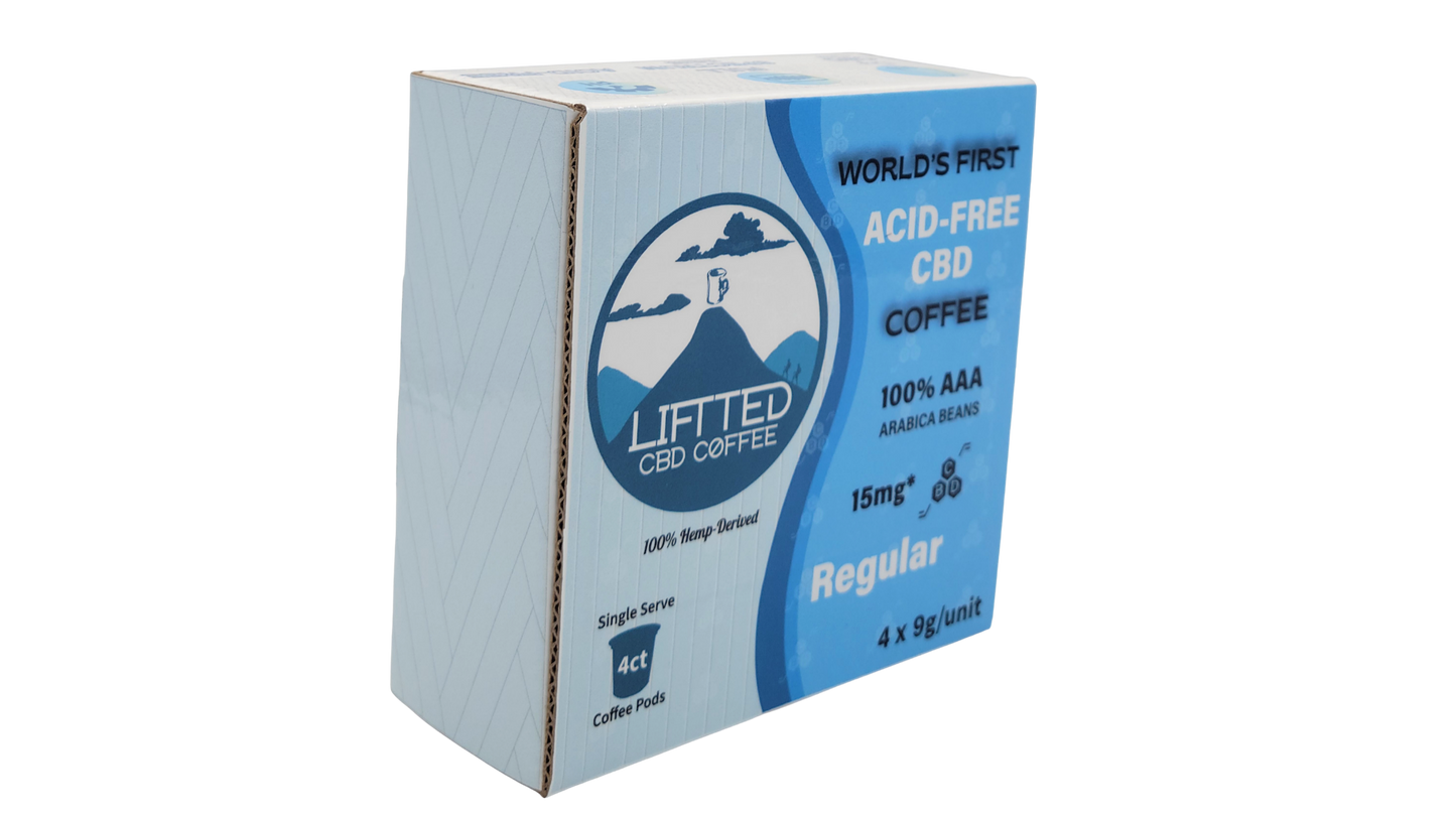 LIFTTED Coffee Single Serve 15 mg CBD Pods Regular (4 ct.)
