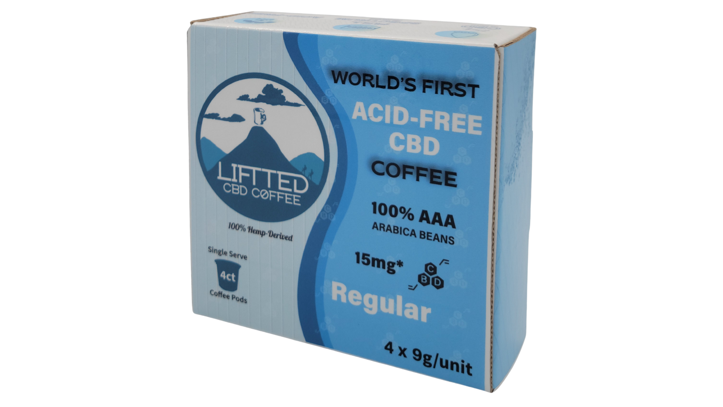LIFTTED Coffee Single Serve 15 mg CBD Pods Regular (4 ct.)